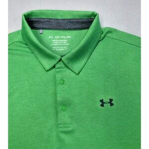 Under Armour The Playoff Polo Shirt Mens 2XL Green LIMITED USE Performance Golf